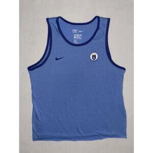 Nike Kansas City KC Royals Tank Top Adult Large‎ Blue Athletic Cut Cropped MLB